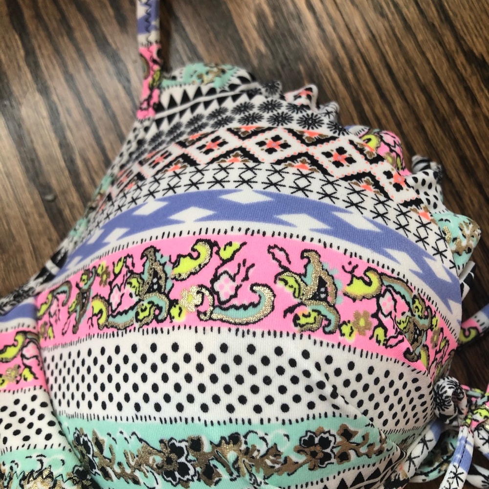 Patterned Bikini Top